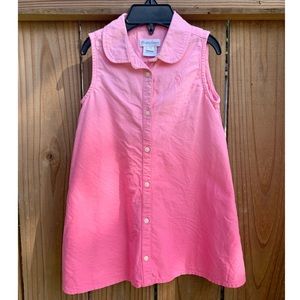 Ralph Lauren Pink Coral Faded Denim Dress 24M